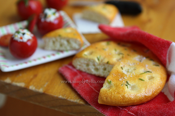  Focaccia and Rice Stuffed Tomatoes