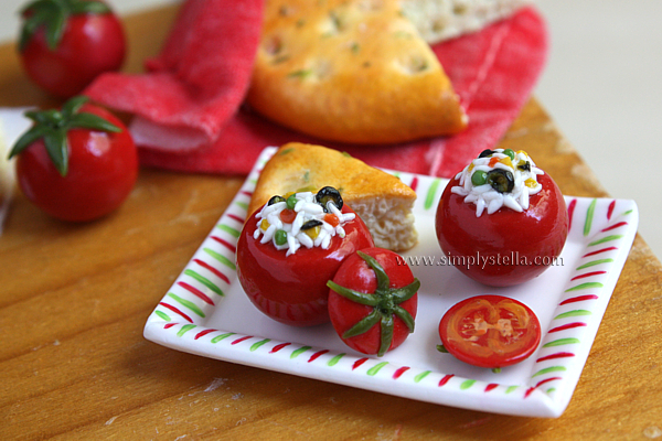  Focaccia and Rice Stuffed Tomatoes