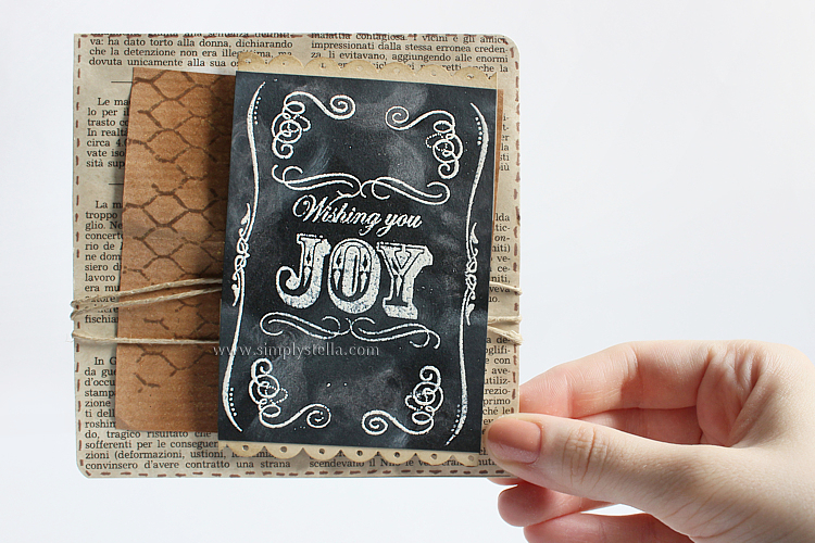  Faux Chalkboard Art card