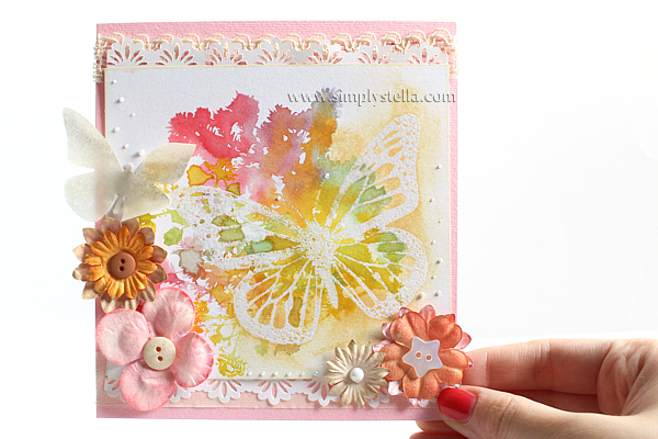 'Faux' Watercolor effect - Card + Tutorial