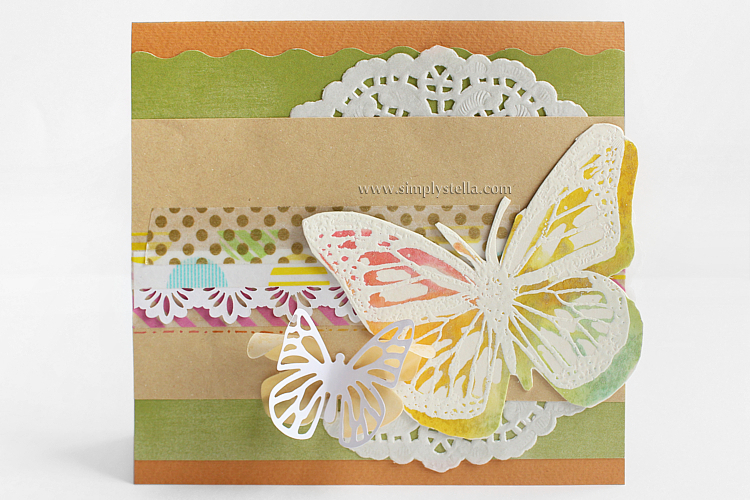 Rainbow Butterfly card #2