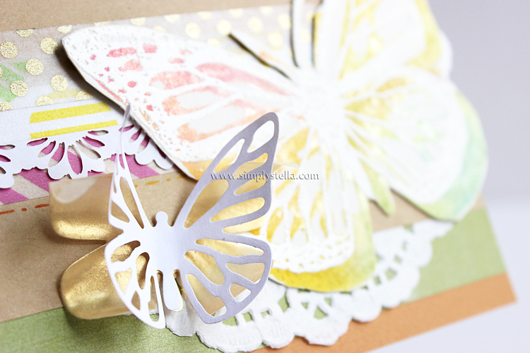 Rainbow Butterfly card #2