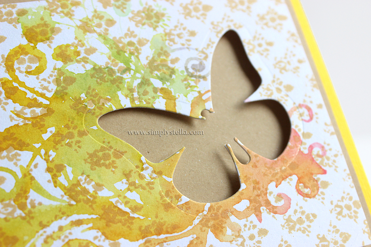 Rainbow Butterfly card #3
